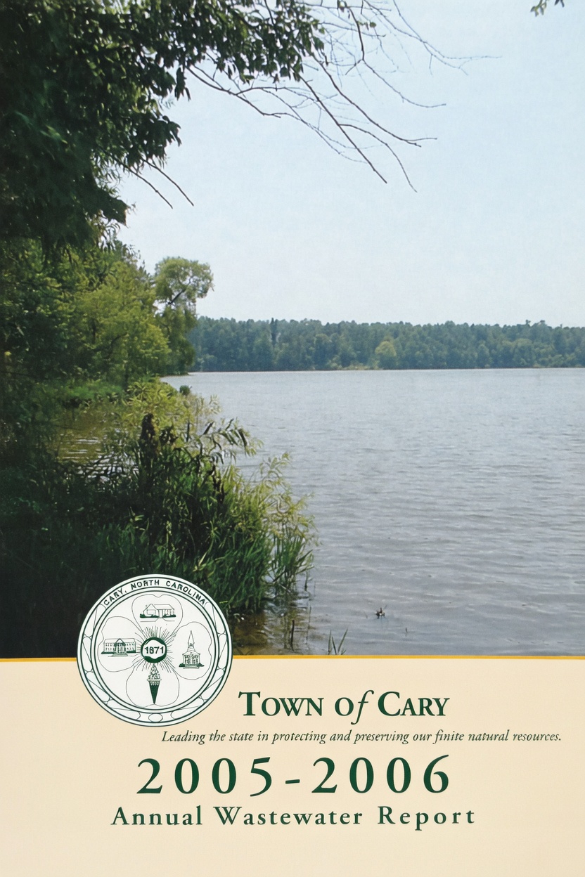 Town of Cary Annual Wastewater Report 2005-2006 cover