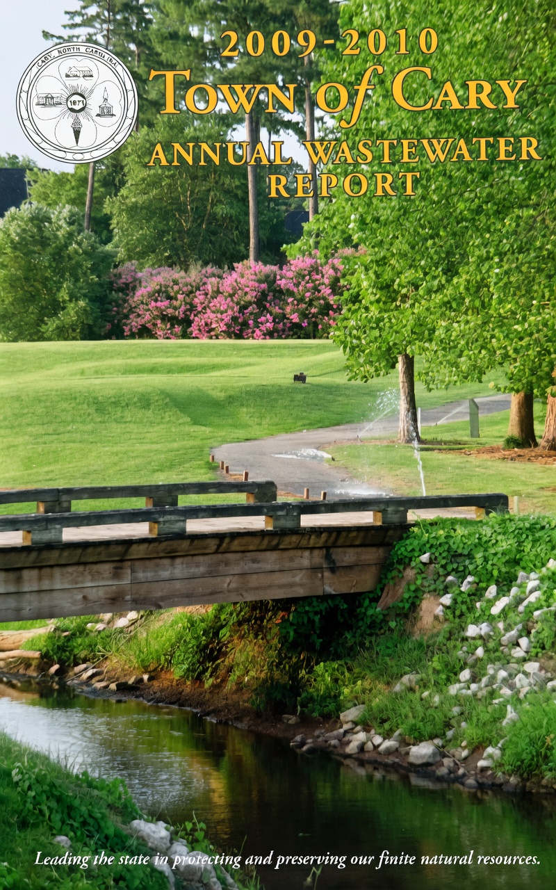 Town of Cary Annual Wastewater Report 2009-2010 cover